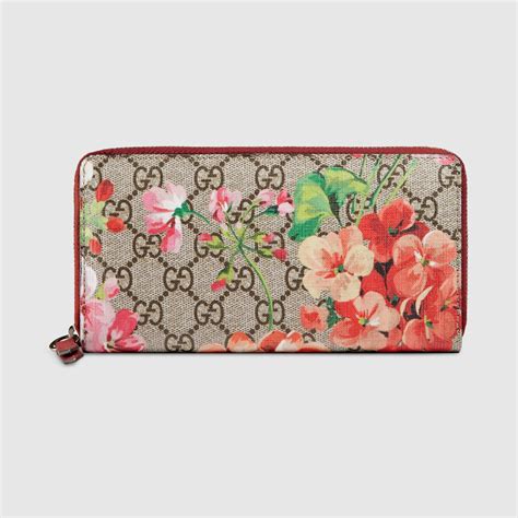 gucci blooms purse|gucci bloom zip long wallet.